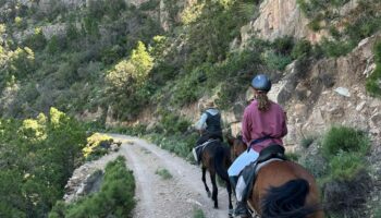 Horseback riding trail in Atlas Mountains Morocco 7 day adventure